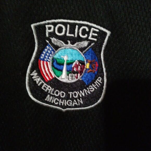 Waterloo Township Police Department Black Shirt L & Cap Rawlings Port Authority - Picture 3 of 12